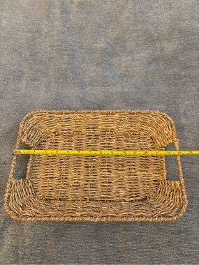 Woven  Tray - Natural Brown